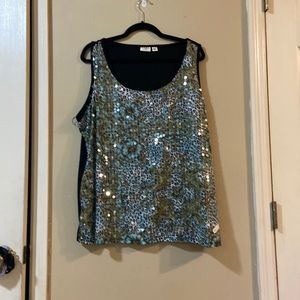 Black Cheetah print tank top